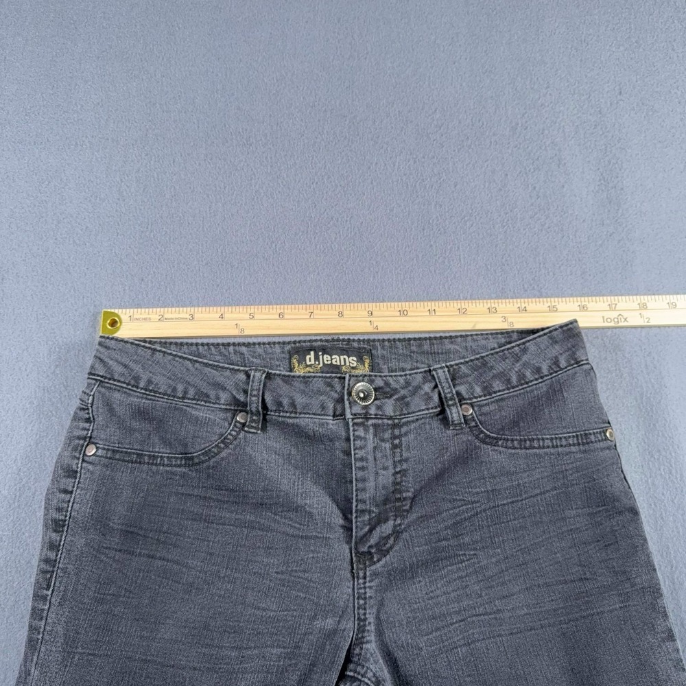 d.Jeans Stretch Skinny Jean Womens Size 10 Black/Gray Comfortable Cool - Picture 4 of 8